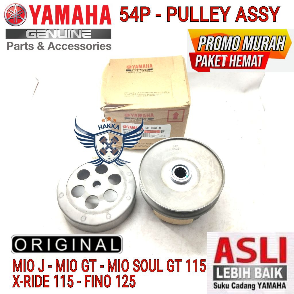 54P PULLEY ASSY ORIGINAL YAMAHA MIO J, PULLEY ASSY YAMAHA MIO GT 115, PULLEY ASSY YAMAHA MIO SOUL GT