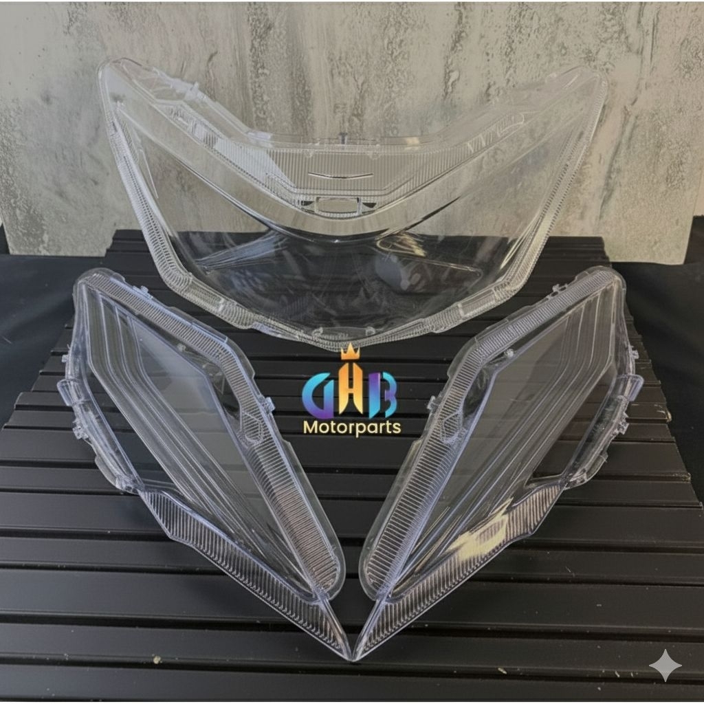 MIKA KACA LAMPU DEPAN SET SEN BEAT LED 2020 2021 2022 2024K1A DELUXE STREET ORIGINAL beat cbs beat i