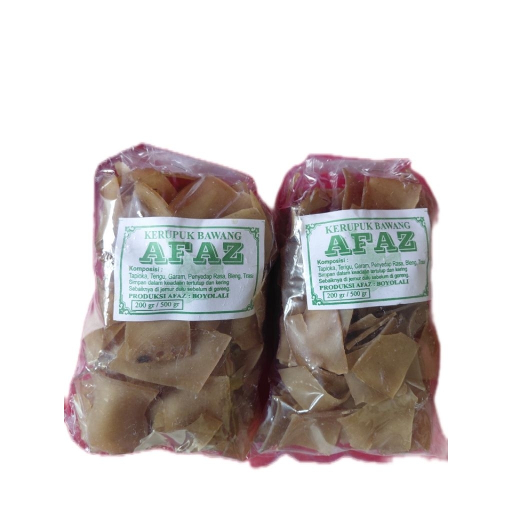 kerupuk bawang/ rambak solo AFAZ