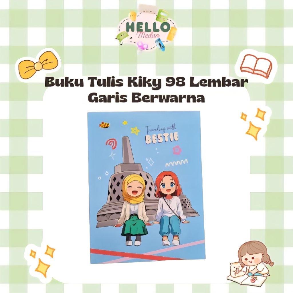 BUKU TULIS KIKY 98 LEMBAR WARNA WARNI