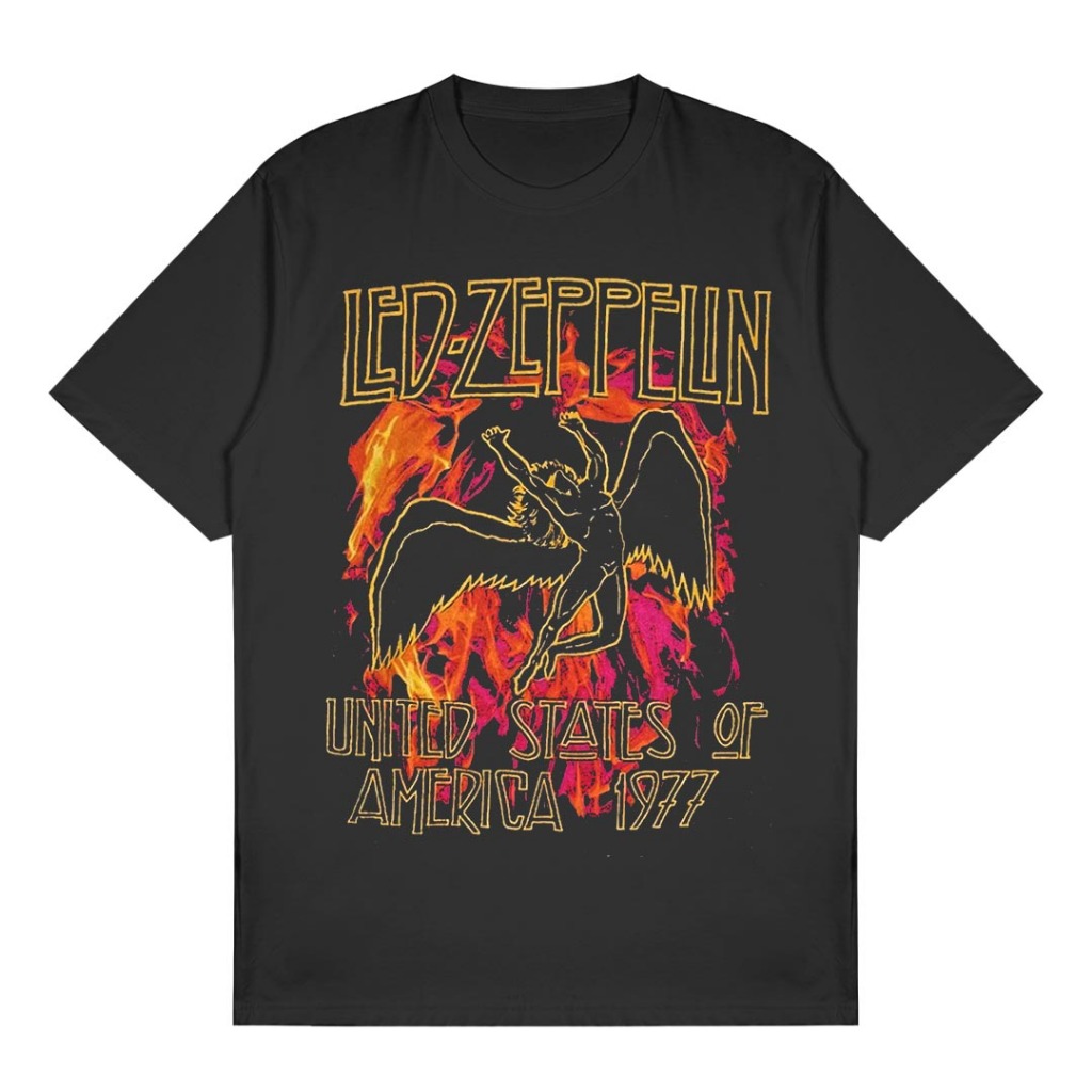 Led Zeppelin - USA 77 Flames Black