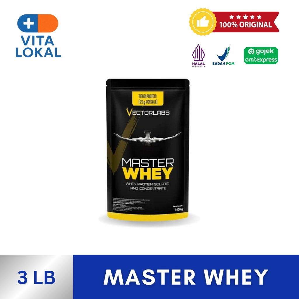Vectorlabs Master Whey 3 lb 1,4kg Whey Protein Concentrate Isolate