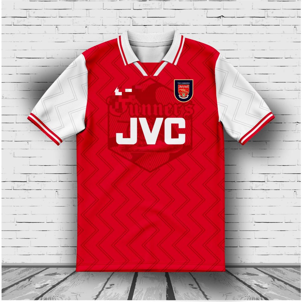 ELIET PRINT-JERSEY VINTAGE ARSENAL 96//JERSEY RETRO//JERSEY  FANTASY//JERSEY BOLA FULLPRINTING//KAOS