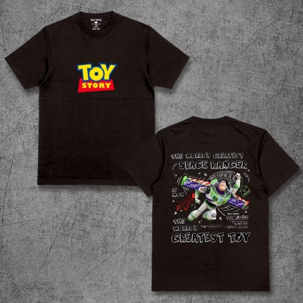 Tshirt Toy story dewasa buzz lightyear premium cotton