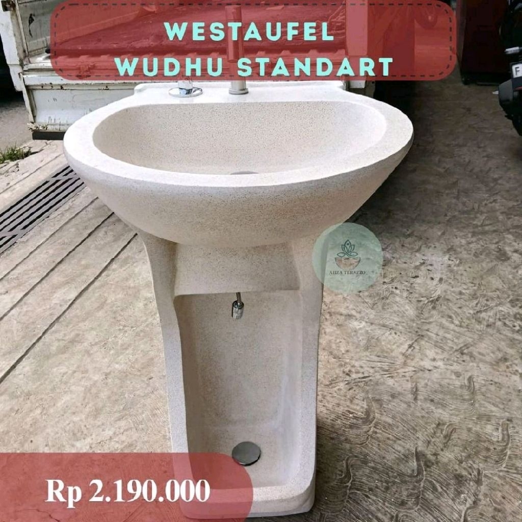 Wastafel Wudhu Standart Terrazo | Wastafel Terrazo Wudhu Modern