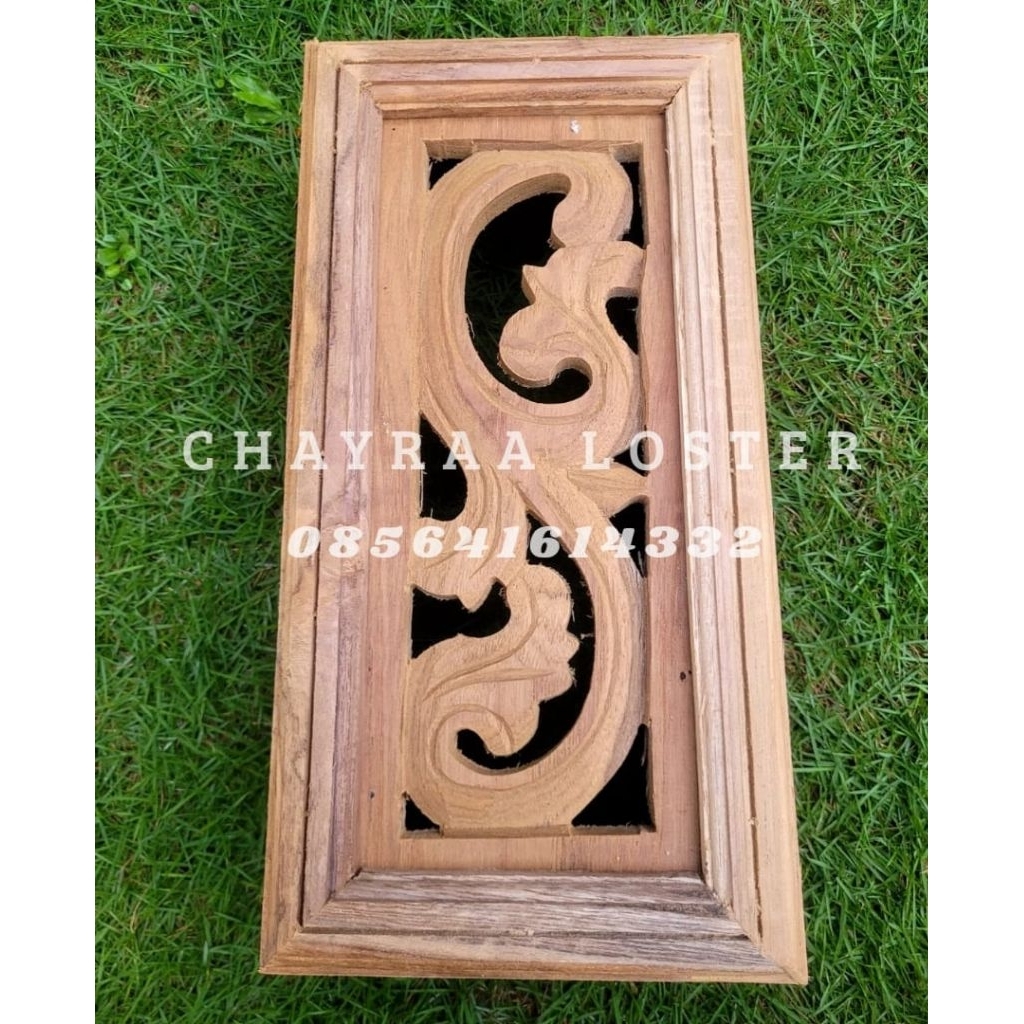 Loster Kayu Jati Jepara motif ukir