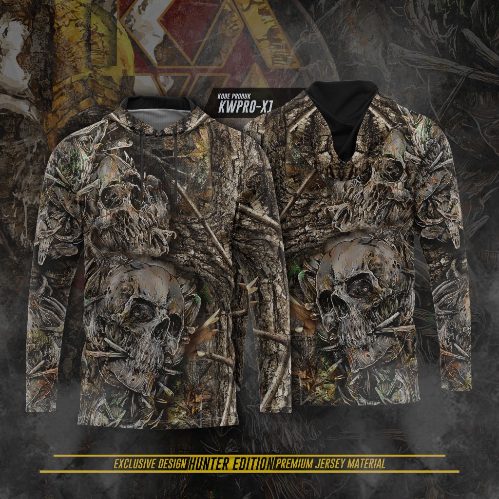 JERSEY MASTER HOODIE BERBURU CAMO HUNTING KWP X1
