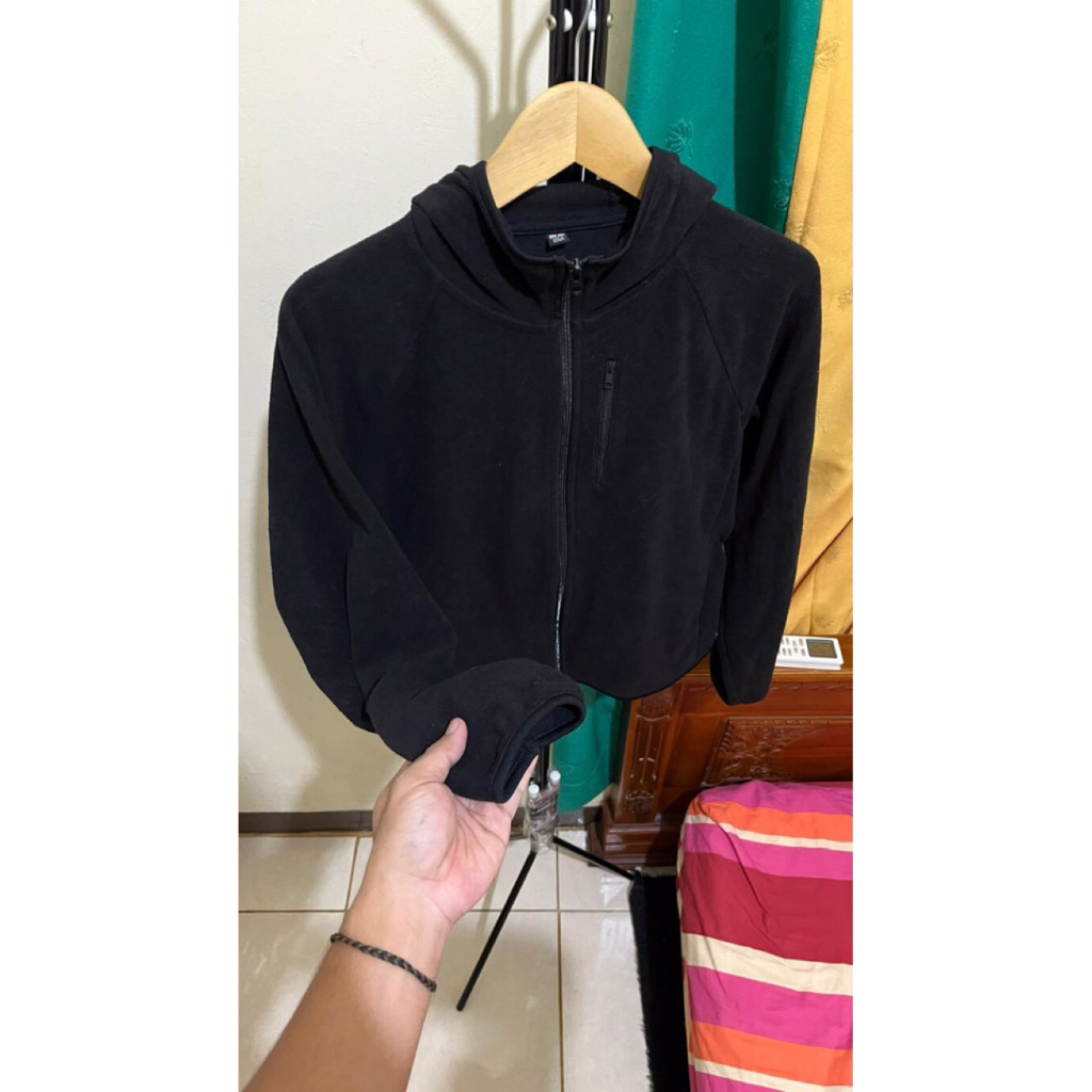 hoodie UNIQLO polar fleece full-zip original women