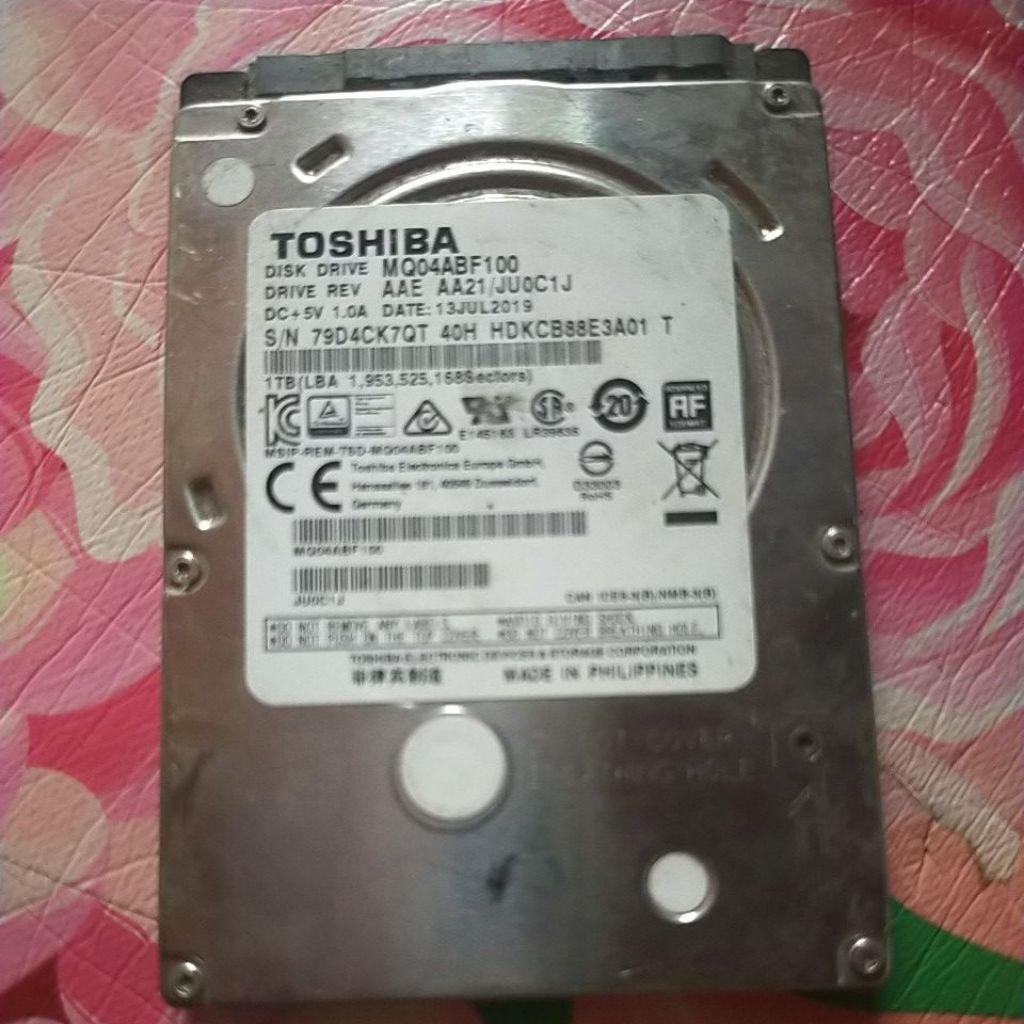 HDD LAPTOP RUSAK