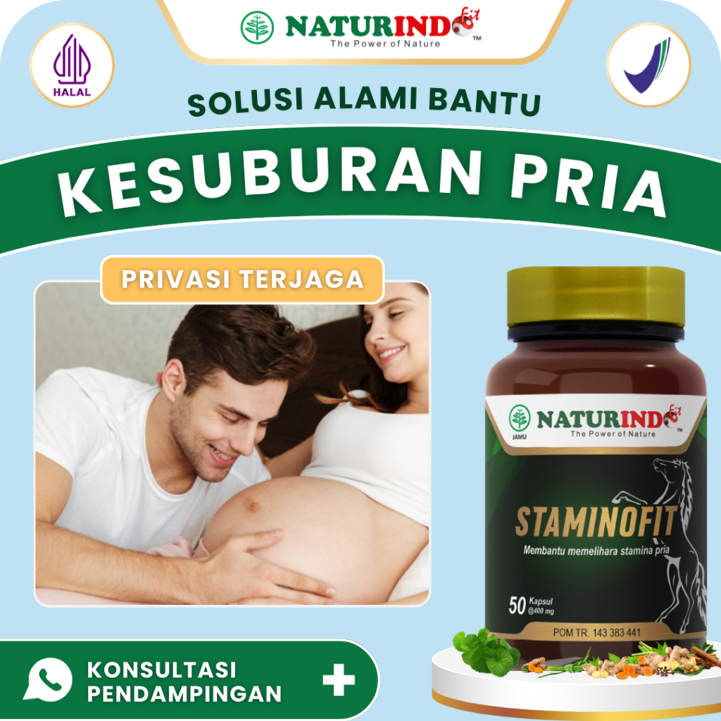 Solusi Alami Kesuburan Pria Promil Penyubur Sperma BPOM Halal STAMINOFIT NATURINDO