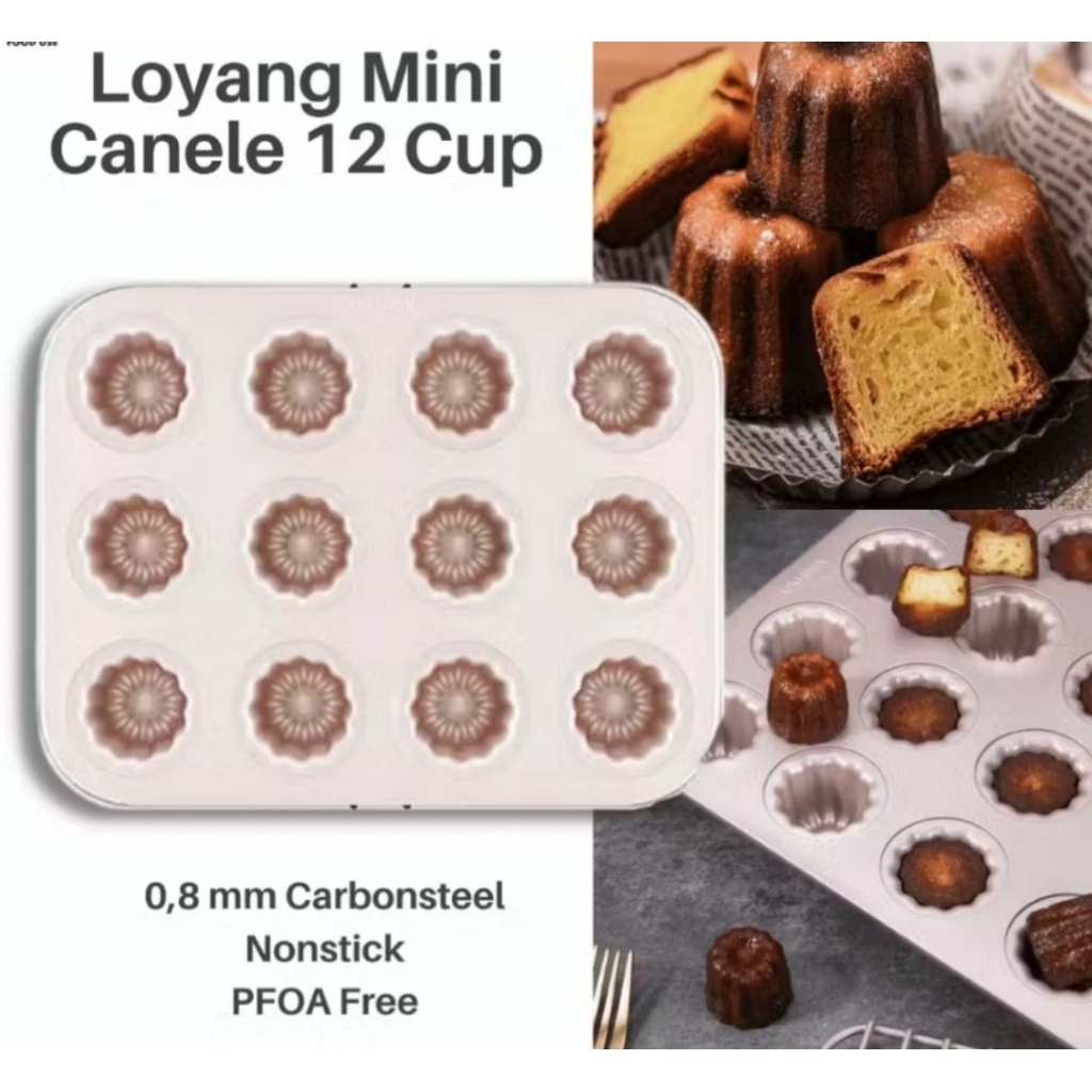 Chefmade Loyang Mini Canele 12 Cup / Chefmade Loyang Canele