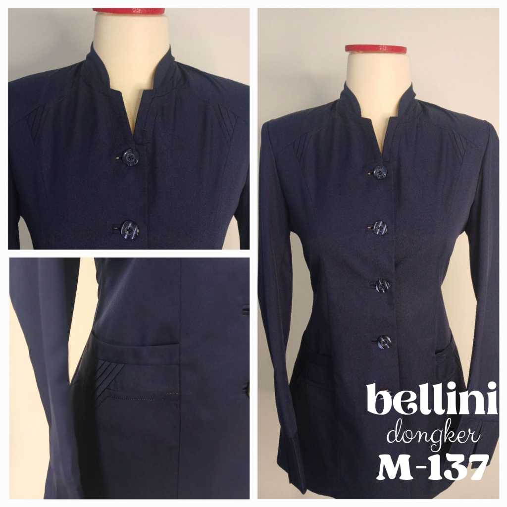 BLAZER BELLAGIO WANITA FORMAL POLOS BELLINI, Seragam Guru, Blazer Guru, Jas Guru Dongker / Navy