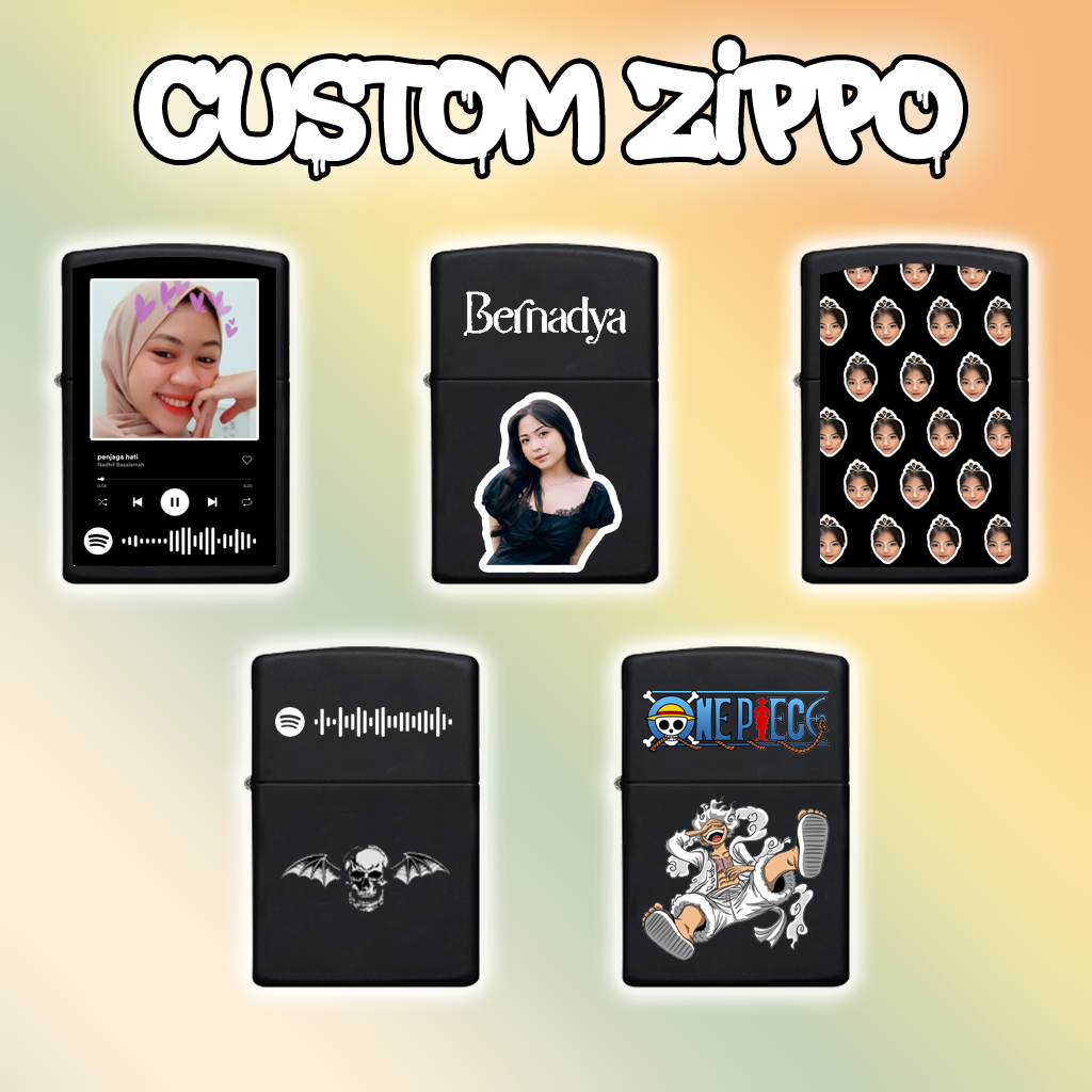 [BISA COD] Print UV Korek Api Lighter Motif | Korek Api Unik Korek Custom