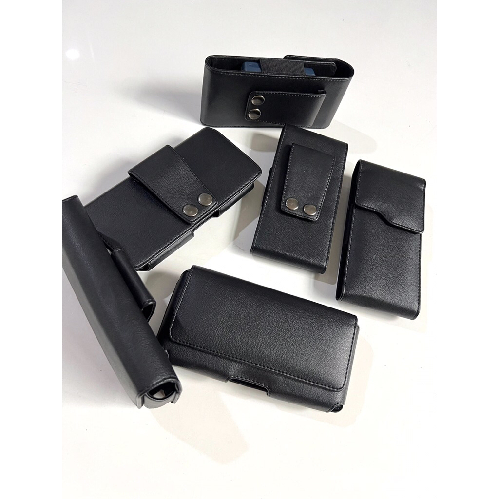 Sarung Hp IPhone 16 ProMax Sarung Hp Kulit Imitasi Sarung Hp Pinggang Keren Sharing Handphone Kulit 