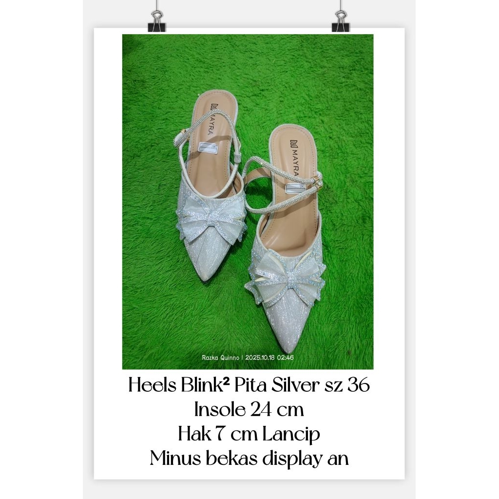 Heels Pita Blink² sz 37 (MASIH BARU)