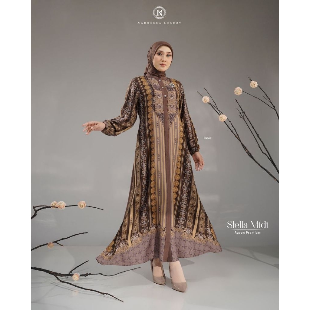 Ready || Stella Midi dress by Nadheera Luxury