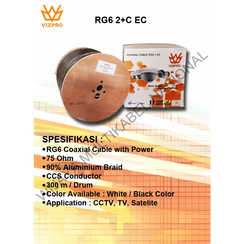 KABEL VIZPRO RG6 2+C - EC