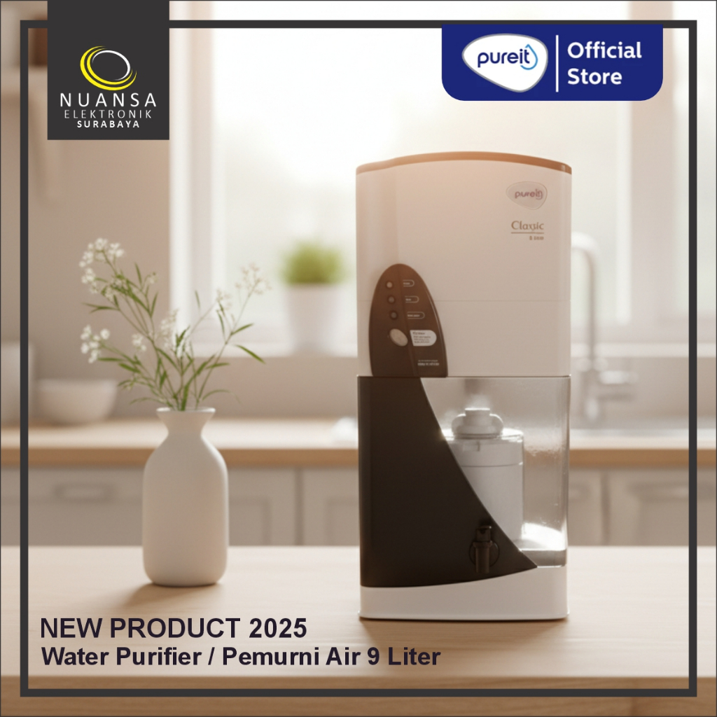 Unilever Pureit / Pure It Water Purifier Classic White 9 Liter Dispenser Pemurni Air Minum