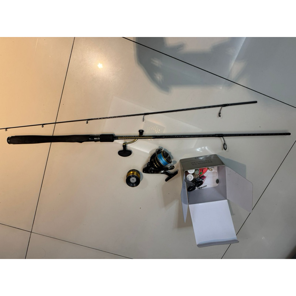 Joran daiwa Magoi MX GT paling tinggi 602 MHS, reel daiwa revros SS LT 2023, PE3 daiwa j braid