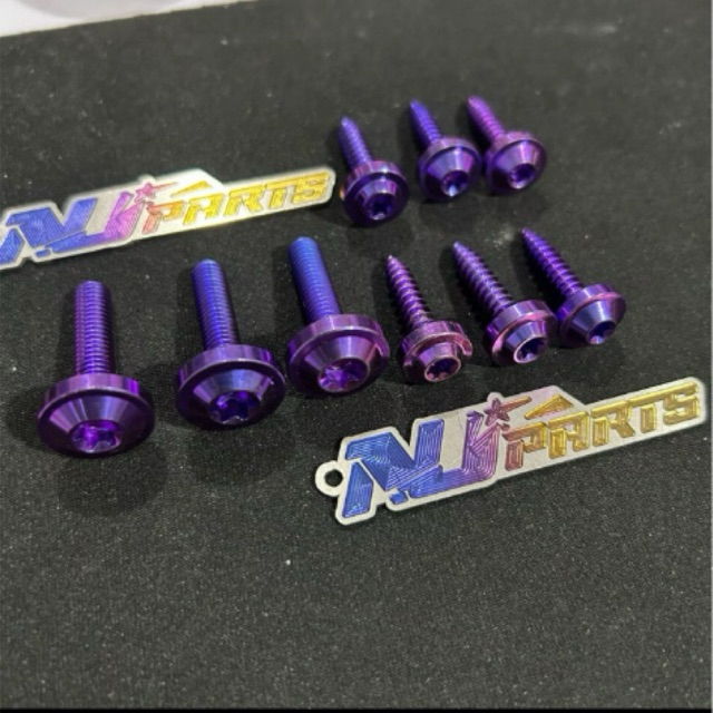 set baut titanium baut box filter beat scopy karbu baut box filter isi 9pcs baut titanium baut box f