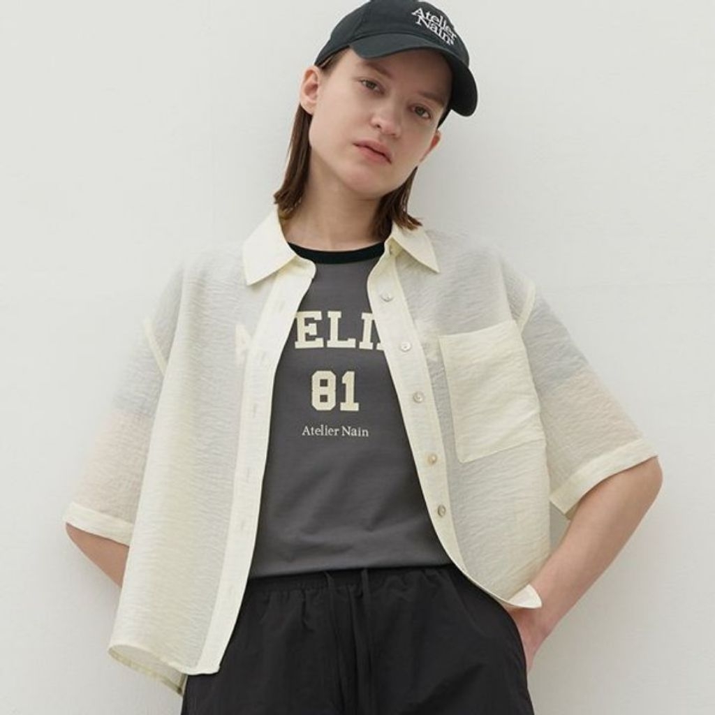 ATTELIER NAIN sheer shirt