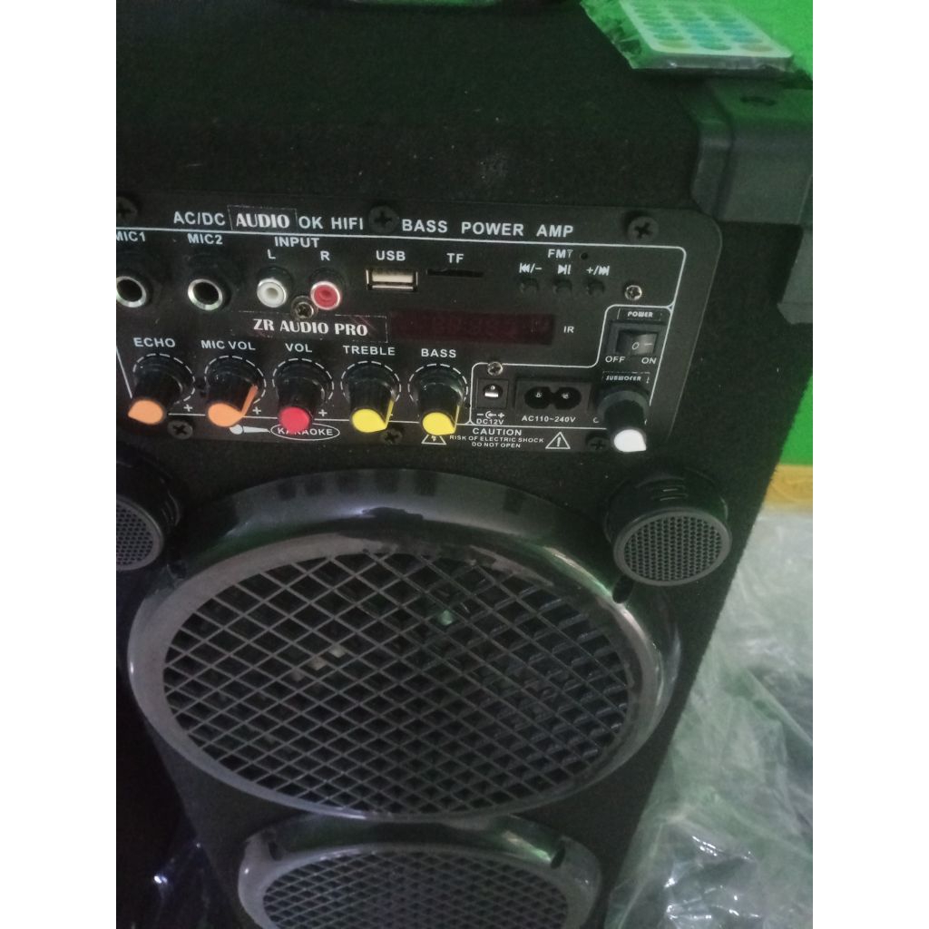 speaker aktif subwofer karaoke 8inc audax*2