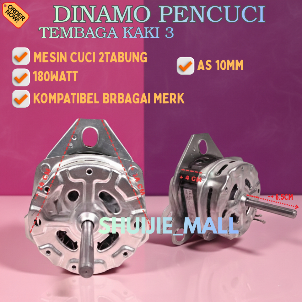 Dinamo Pencuci / Wash Motor Mesin Cuci Sharp Polytron 2 Tabung 180 WATT / Dinamo Pencuci