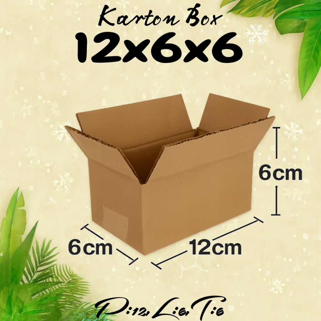 Kardus Packing UK 12x6x6 Kardus Polos,Kardus Murah,Kardus Mini,Kardus Kecil,Kardus Besar
