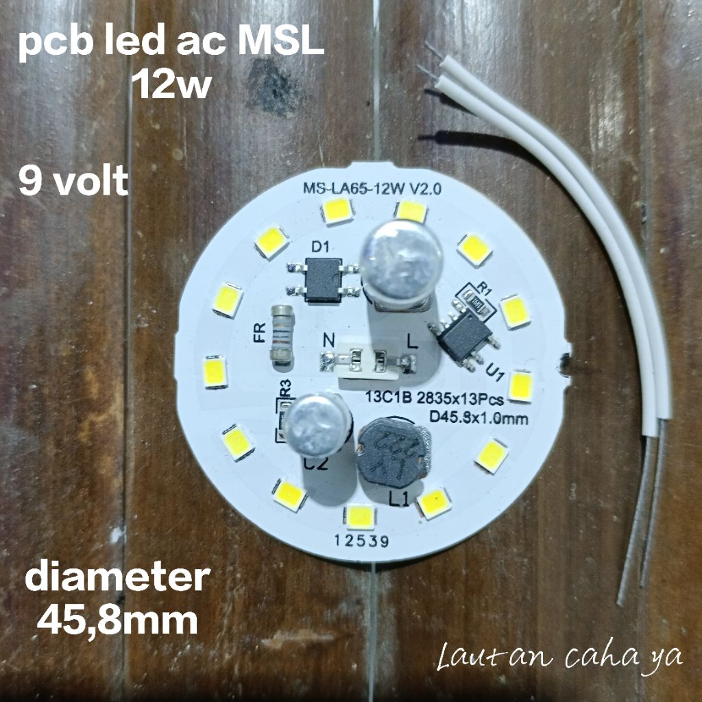 PCB LED AC MSL 12 WATT / MESIN LAMPU LED