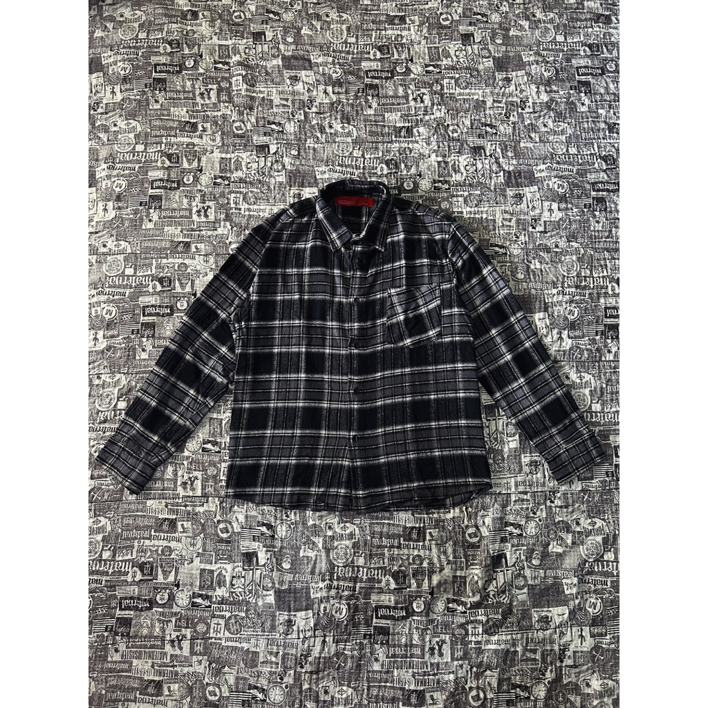 Flannel Shirt Alexiel Black Thanksinsomnia ( SECOND ) L