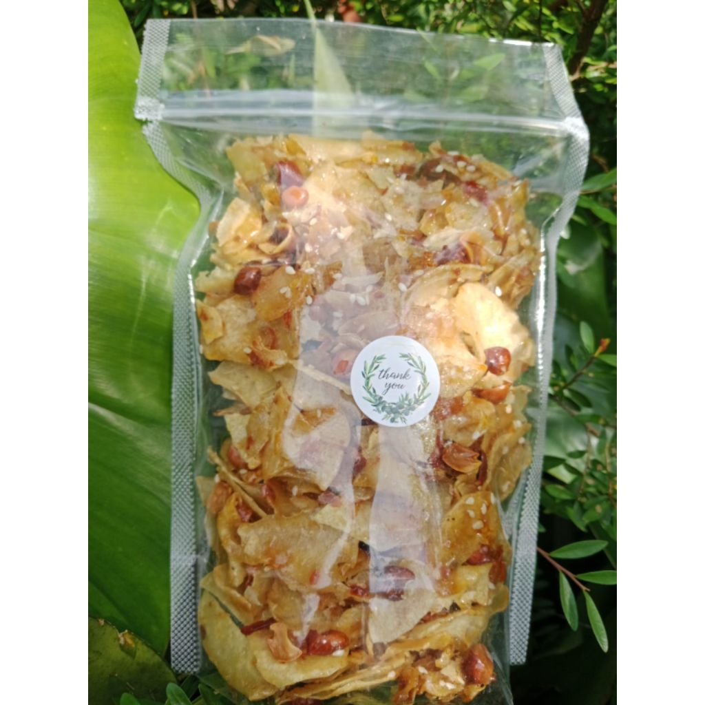 kering talas pedas manis, keripik talas kacang, kering talas gurih renyah, camilan talas pedas, keri