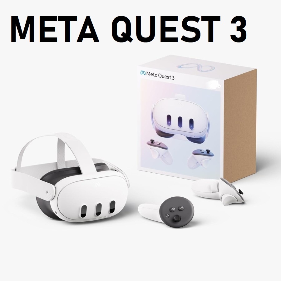 MQ VR Meta Quest 3 / 3S, Oculus Quest 128GB, 256GB, & 512GB