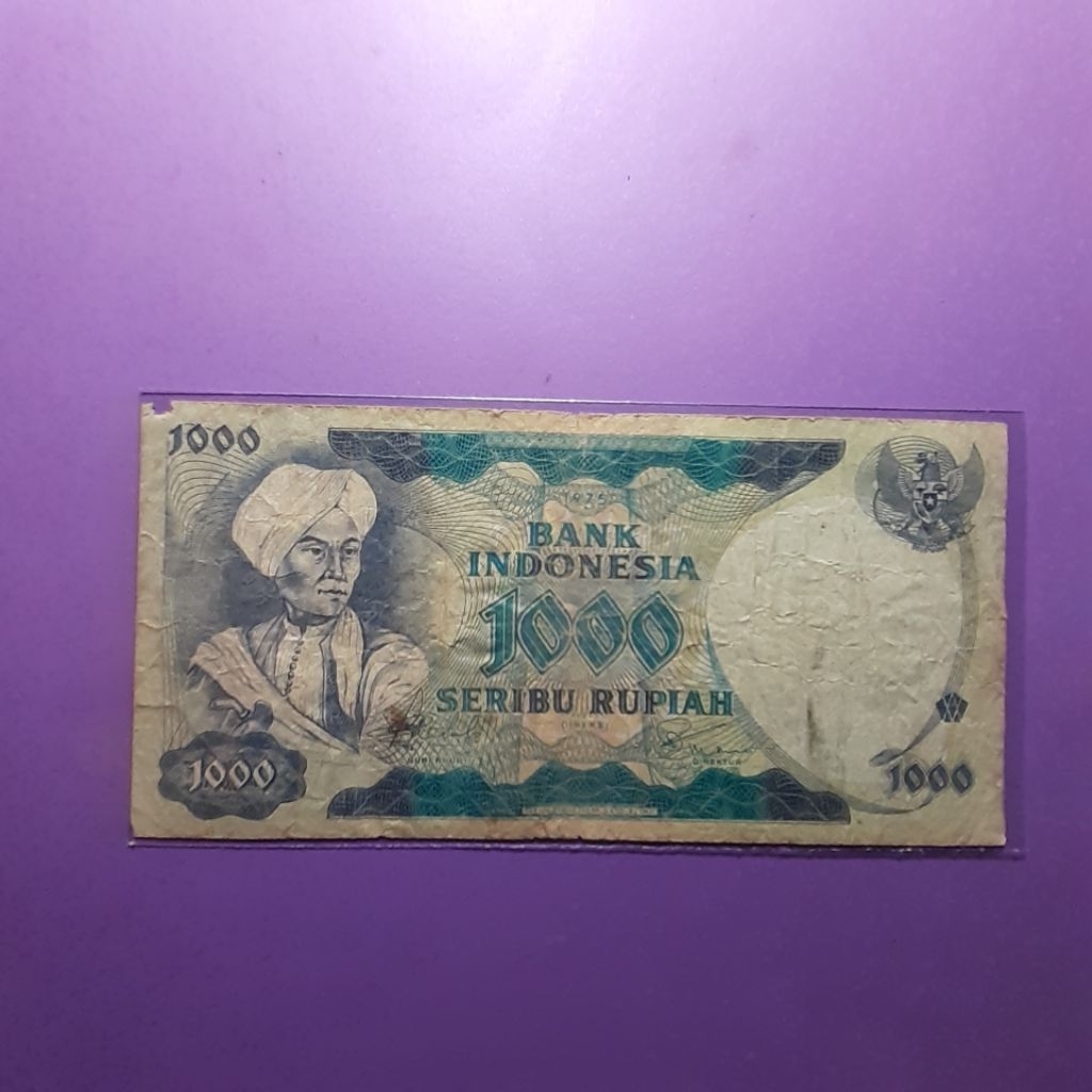 uang kuno 1000 rupiah diponegoro