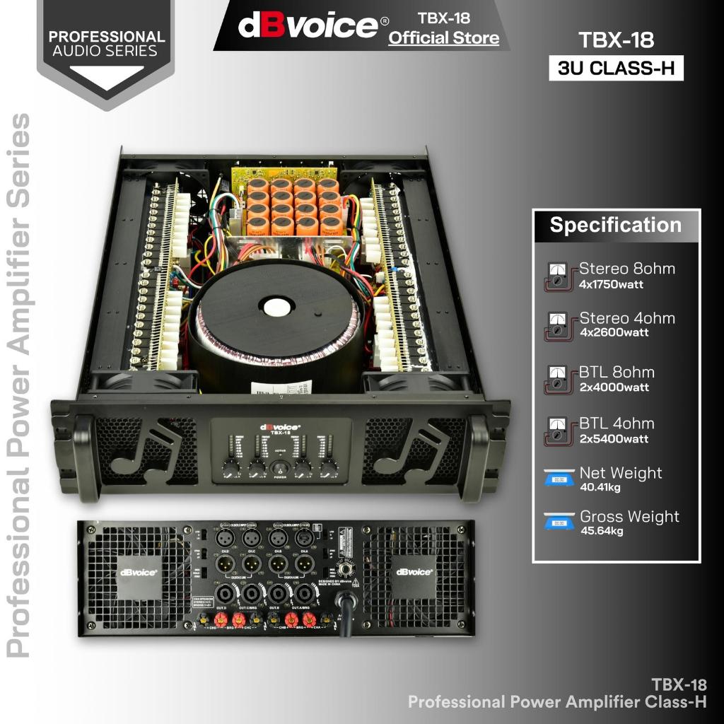 Power db Voice TBX 18 Original Amplifier dBVoice TBX18 Class H