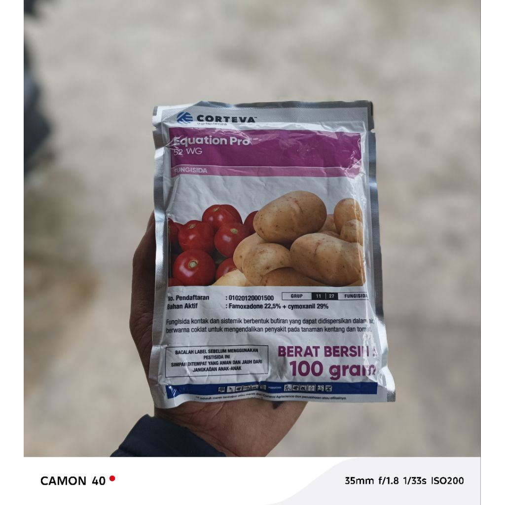 FUNGISIDA EQUATION PRO 52WG - 100gr