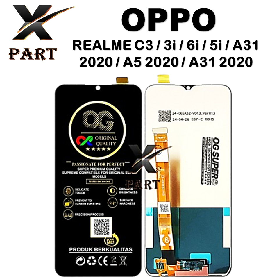 LCD OPPO REALME C3 / 3i / 6i / 5i / A31 2020 / A5 2020 / A31 2020 LCD FULLSET ORIGINAL 100%
