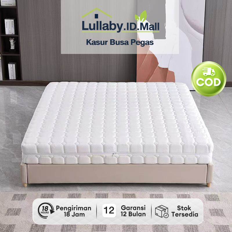 Kasur Springbed Kasur pegas Inoac Royal Foam Sarung Busa Resleting Anti Kempes Tersedia Semua Ukuran