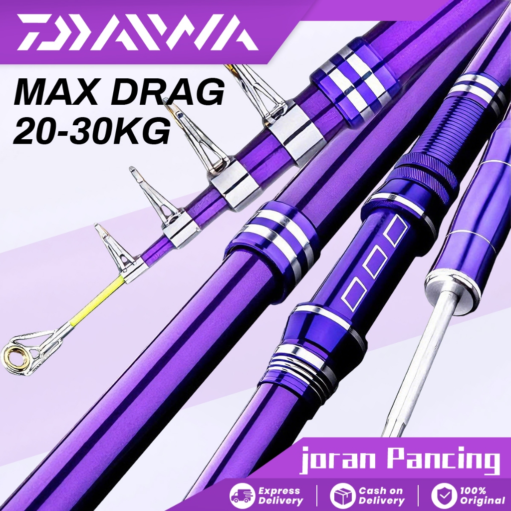 Joran Pancing Carbon Fiber Sea Fishing Rod 2.1M-3.6M/7 Tongkat Stik Pancing 3.6Meter Stick Pancingan