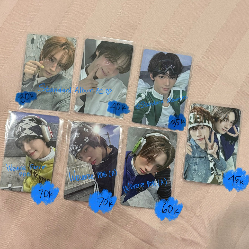 pc / photocard / tc / trading card tws svt shinyu dohoon youngjae hanjin jihoon kyungmin mingyu otp 
