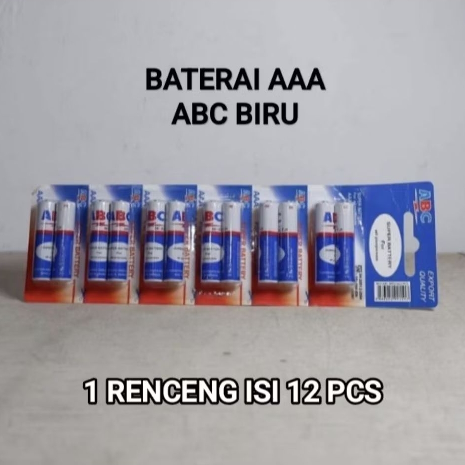 Baterai ABC AAA R3 ( Isi 12 ) Baterai Remote Promo