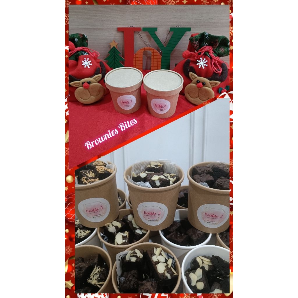 Brownies by Double J Chocolate Fudgy Brownies Hampers Christmas Natal