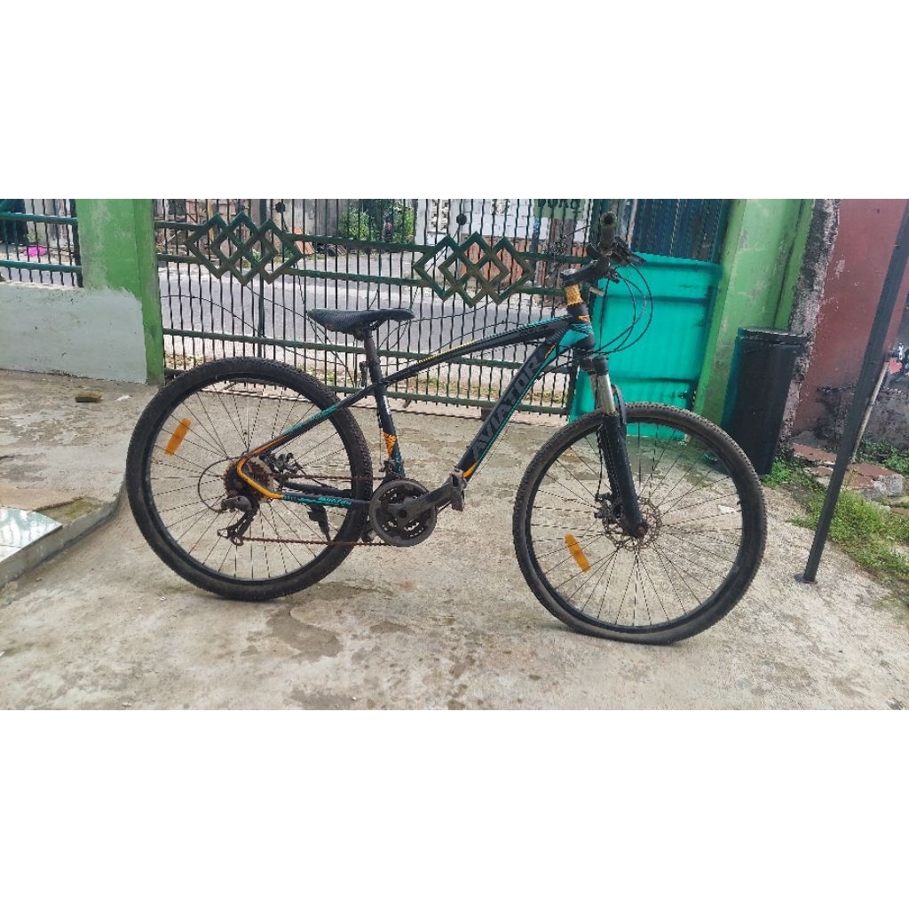 SEPEDA MTB AVIATOR 2691 RS UKURAN 26" BESI
