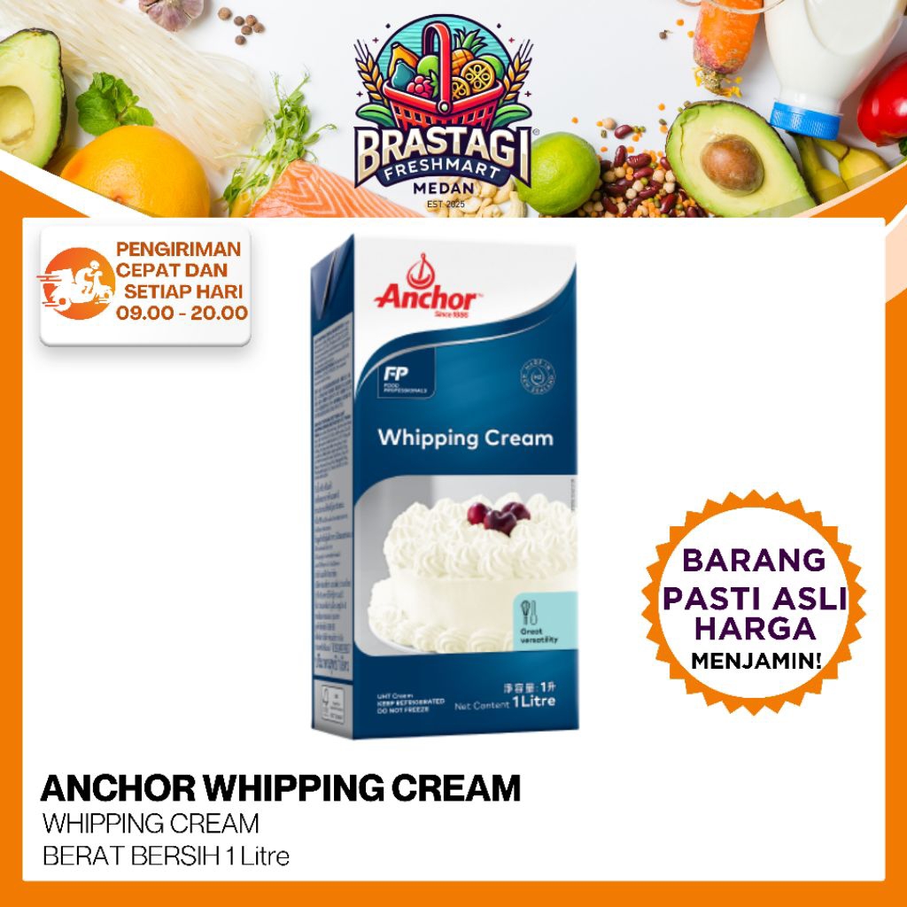 ANCHOR WHIPPING CREAM 1lt WHIP CREAM ANCHOR