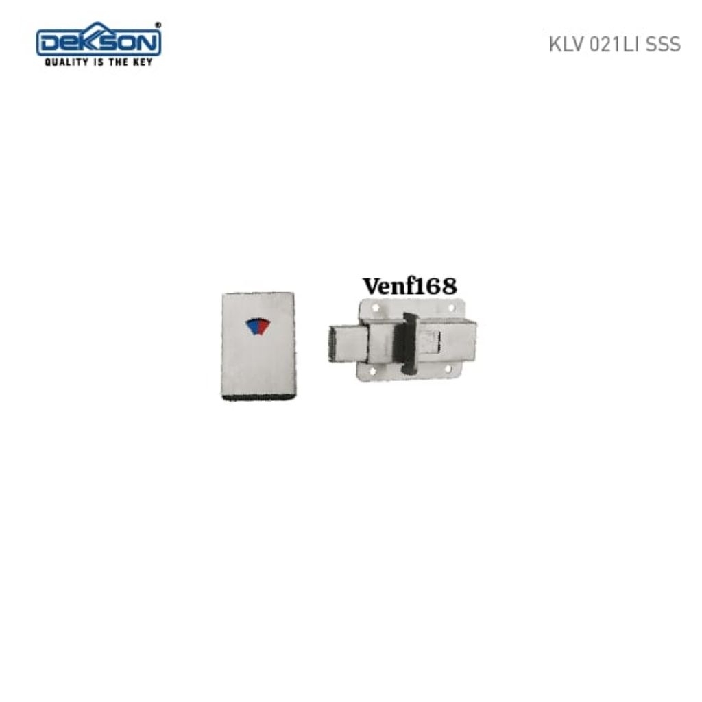 Kunci Lavatori Dekkson KLV 021LI SSS / Grendel Kamar Mandi Indikator Dekkson ***