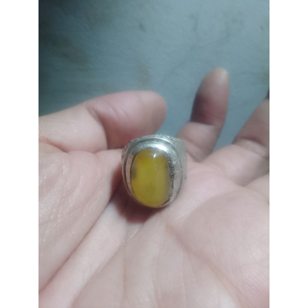 cincin kuno unik antik batu kuning temuan sungai