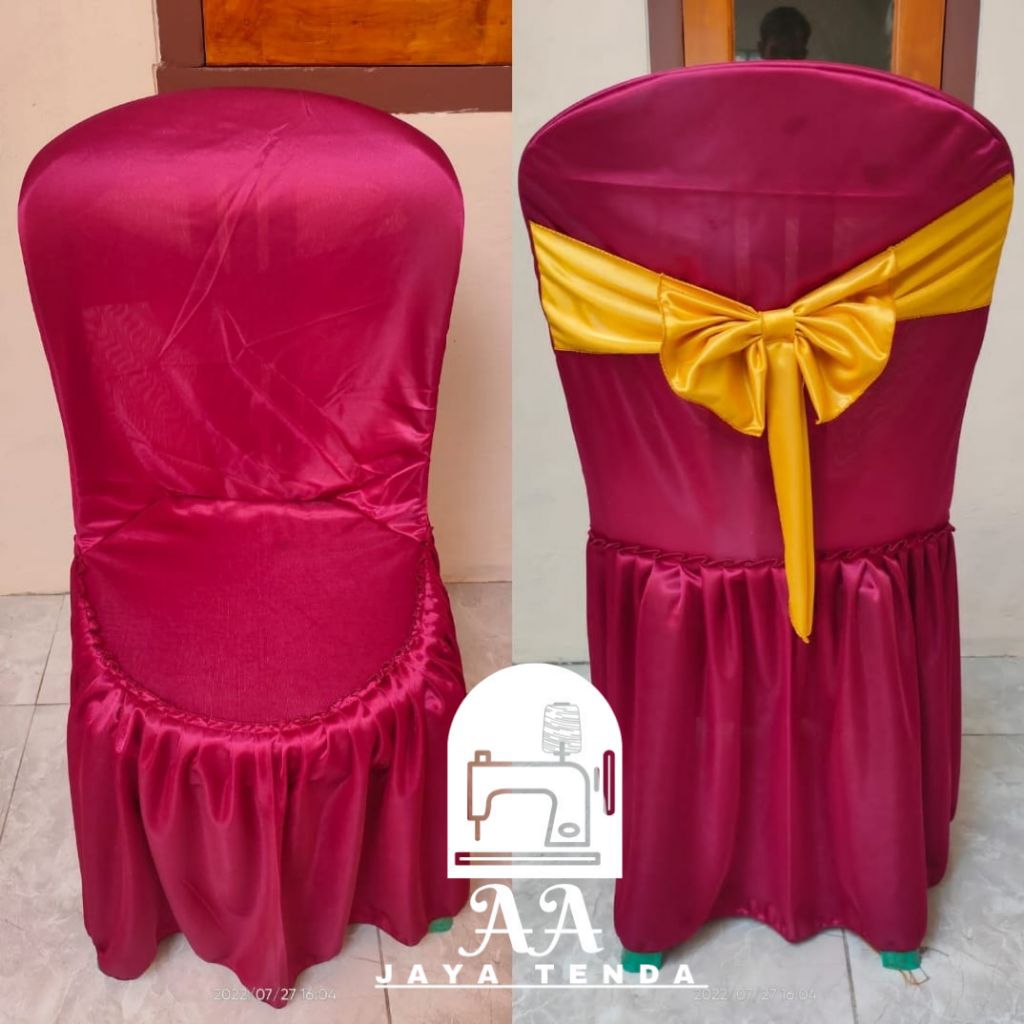 sarung kursi plastik napoli 101 murah pakai pita|cover kursi napoli