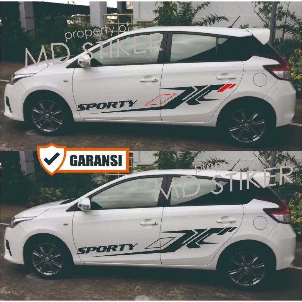 Sticker mobil Ayla Agya sporty sticker list terlaris mobil Ayla Agya stiker mobil Ayla Agya keren te