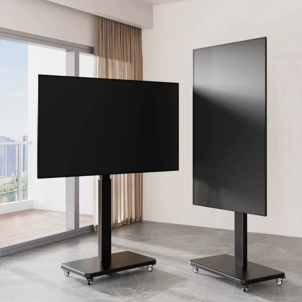 Bracket Standing TV 43 40 42 32 55 50 60 65 75 Inch, Stand TV Rotate / Putar 90°