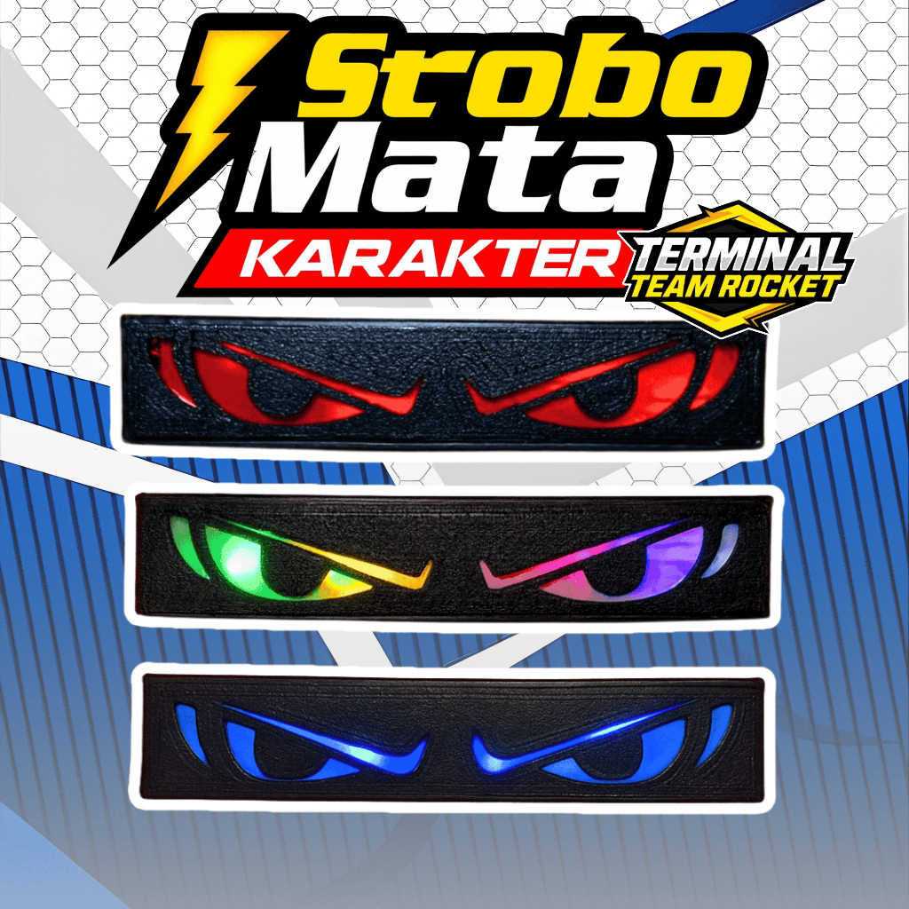 Lampu Strobo Mata Karakter untuk Miniatur Bus – Aksesoris LED Mini Bus