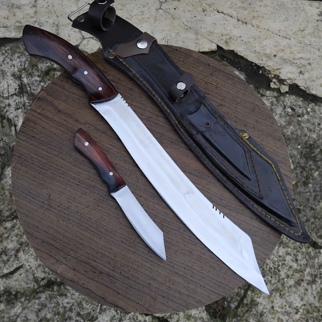 satu set pisau peralatan survival outdoor patimmura fulltank